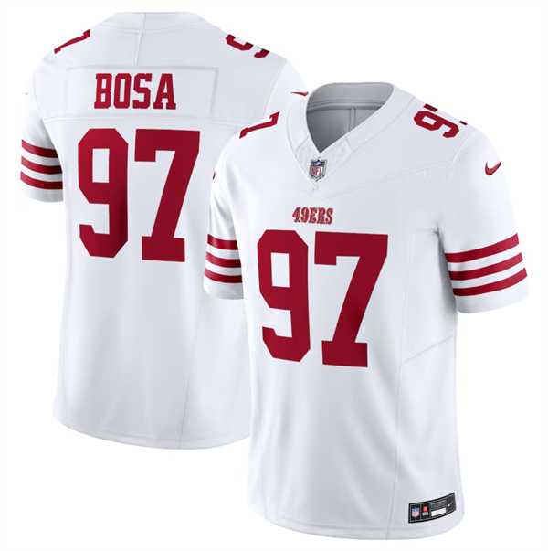 Men & Women & Youth San Francisco 49ers #97 Nick Bosa White 2023 F.U.S.E. Vapor Untouchable Limited Stitched Football Jersey